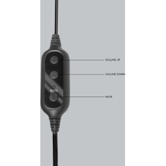 Logitech PC Headset 960 USB Kablet Høretelefoner